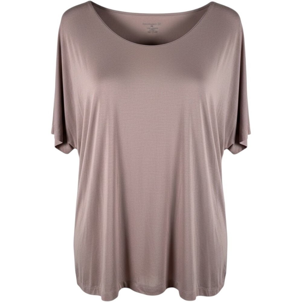 j jill elliptical tee 2 layer supersoft L fawn pink minimalist loungewear quiet